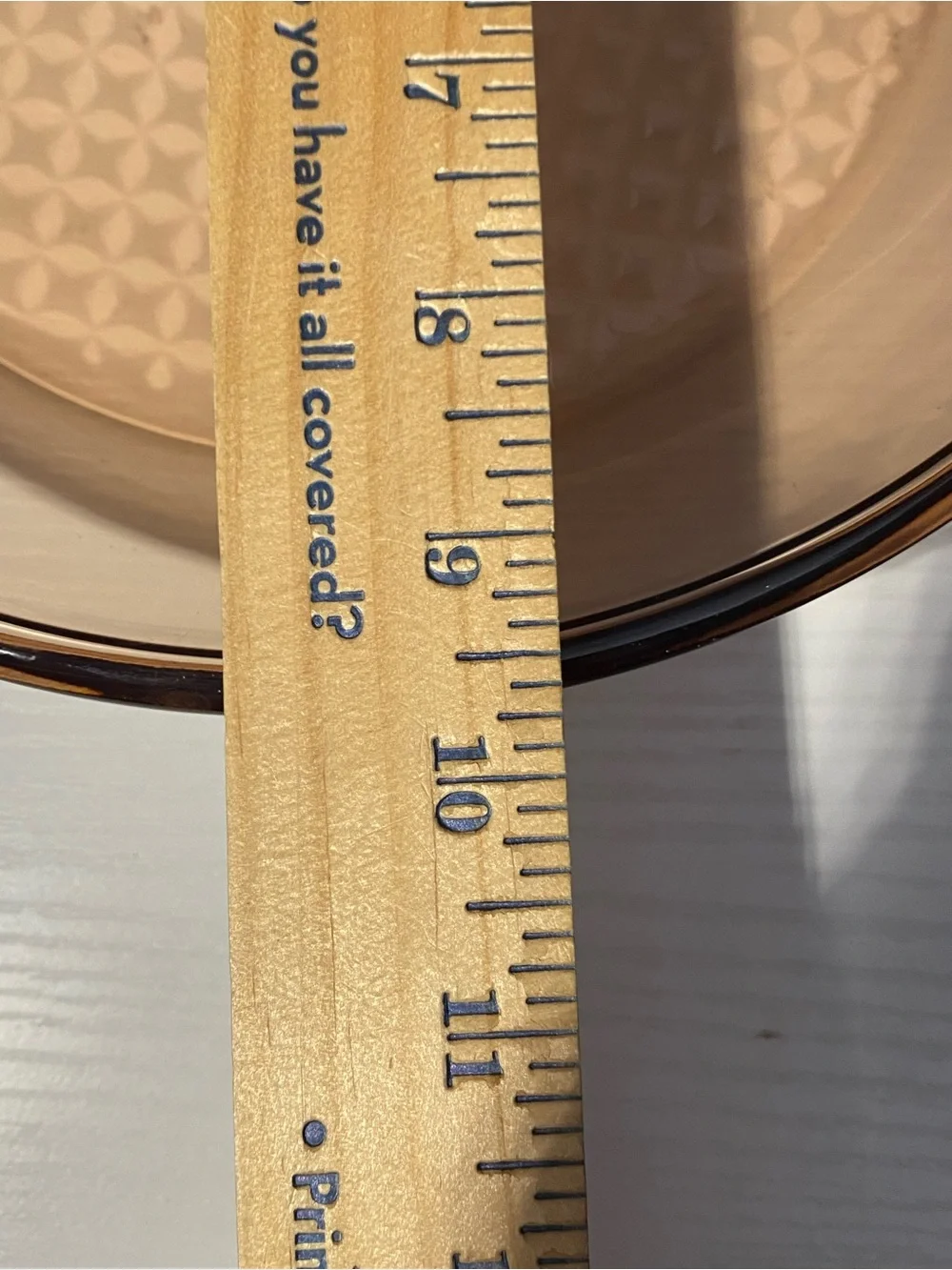 Vintage Visions Corning France Amber Glass 8.5